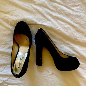 Michael Kors Peep Toe Satin Stilettos